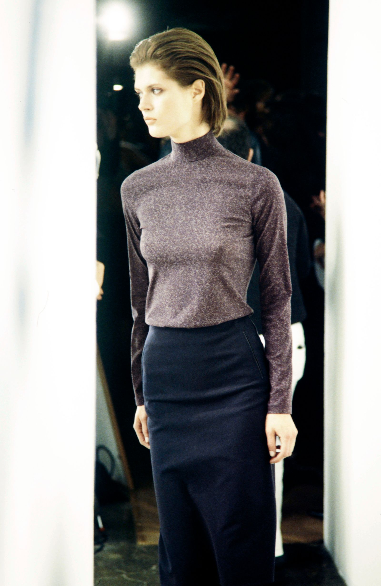 Image may contain Małgosia Bela clothing long sleeve sleeve shirts adult fashion knitwear and sweaters