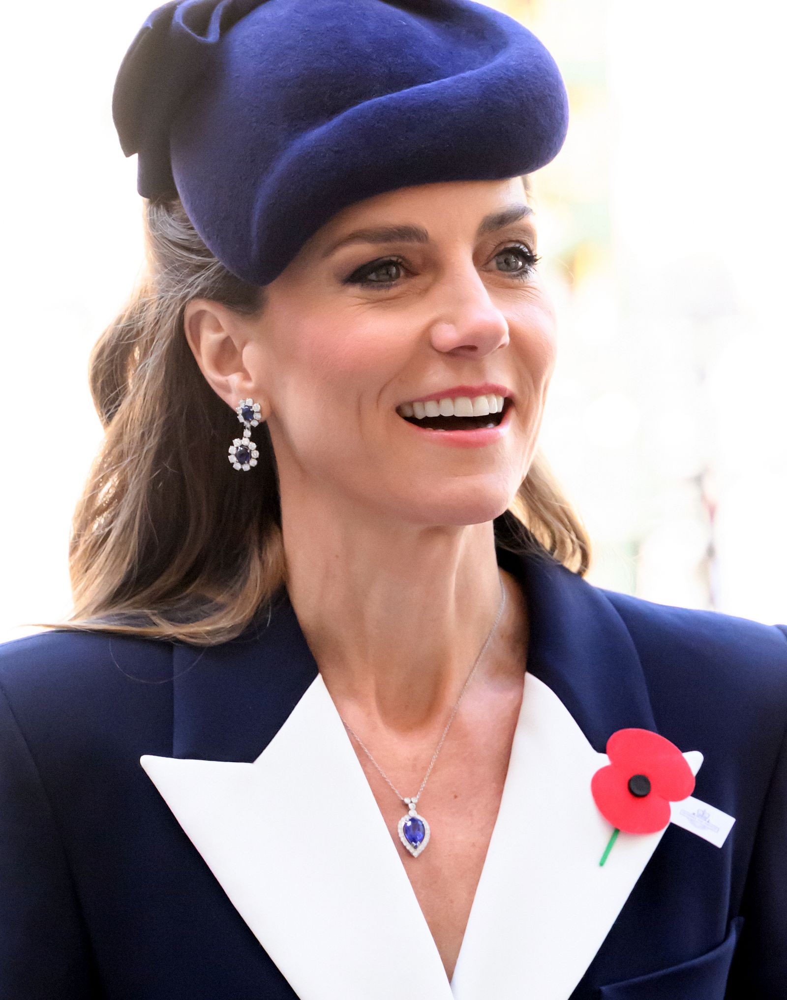 On April 25, London, England, Catherine, Princess of Wales, attended the Remembrance and Thanksgiving Ceremony held at...