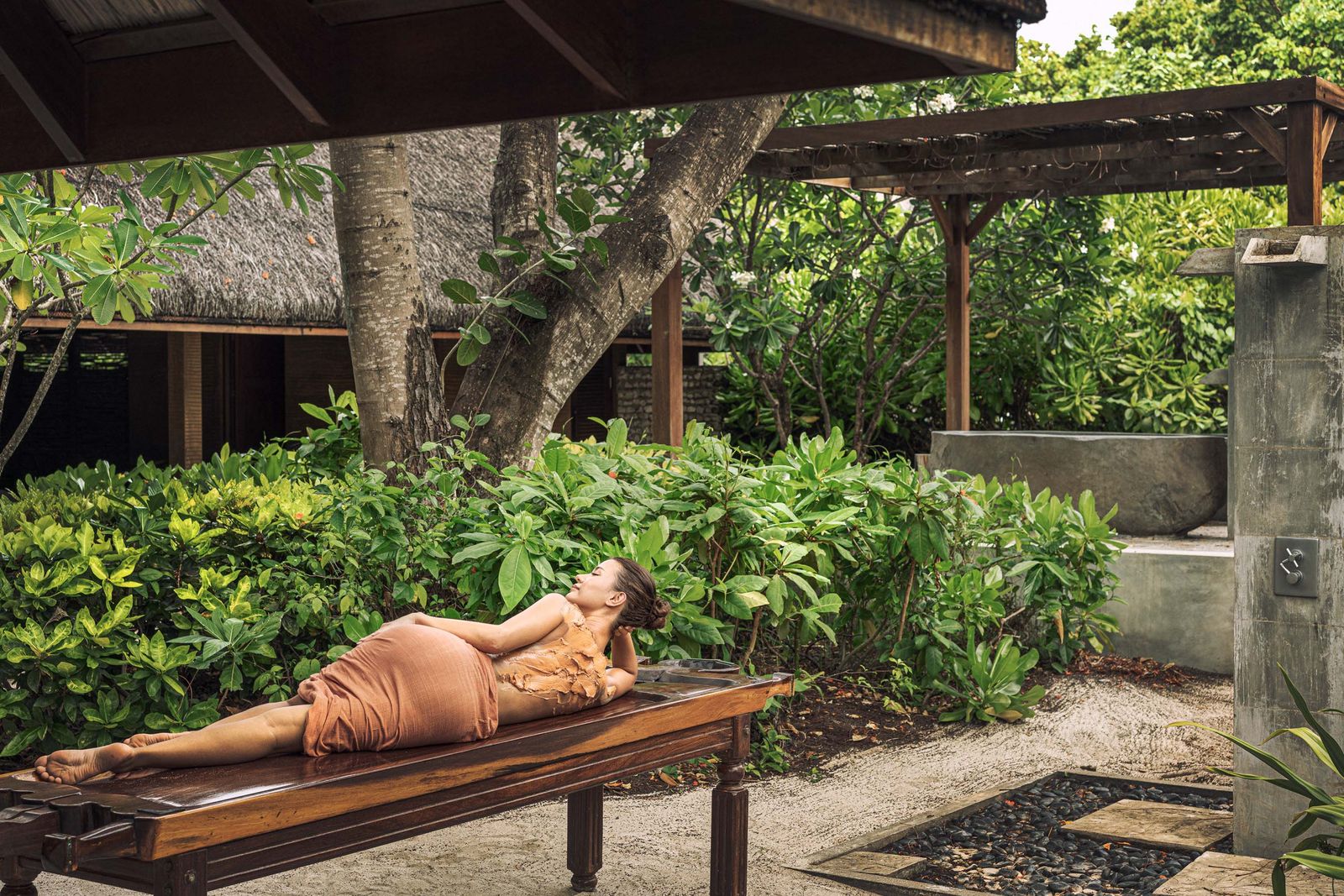 Image may contain adults and spa