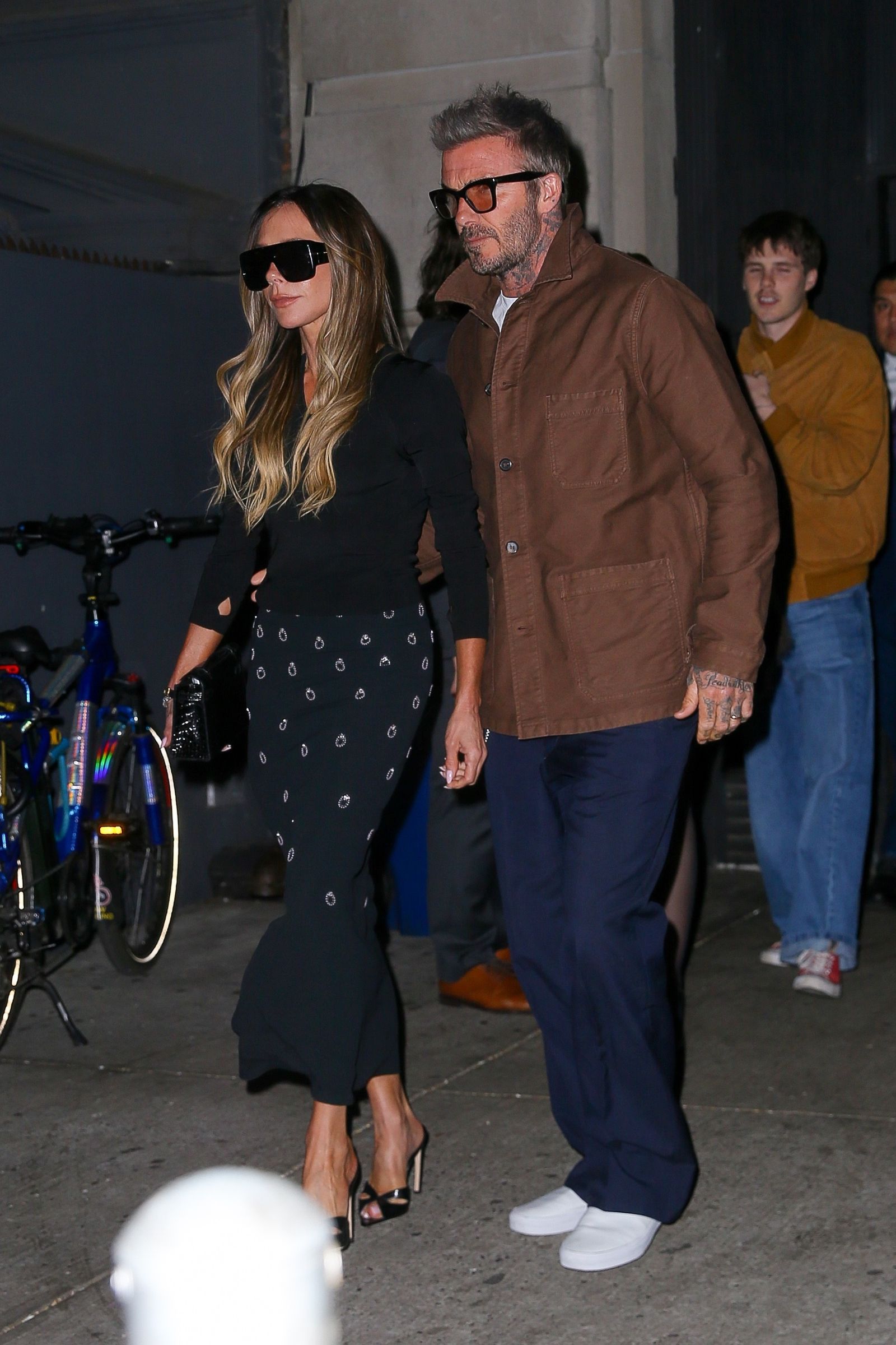 New York exclusive reports David and Victoria Beckham dined with kids Harper and Cruz…