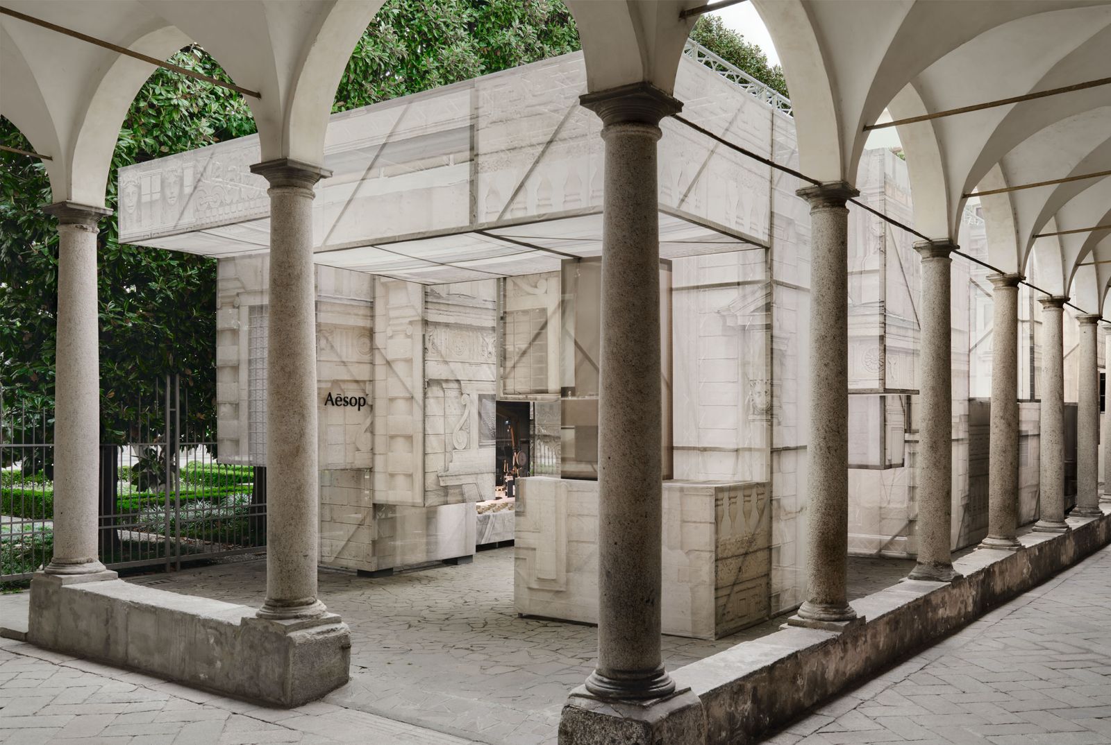 Image may contain architecture building house porch floor and arch