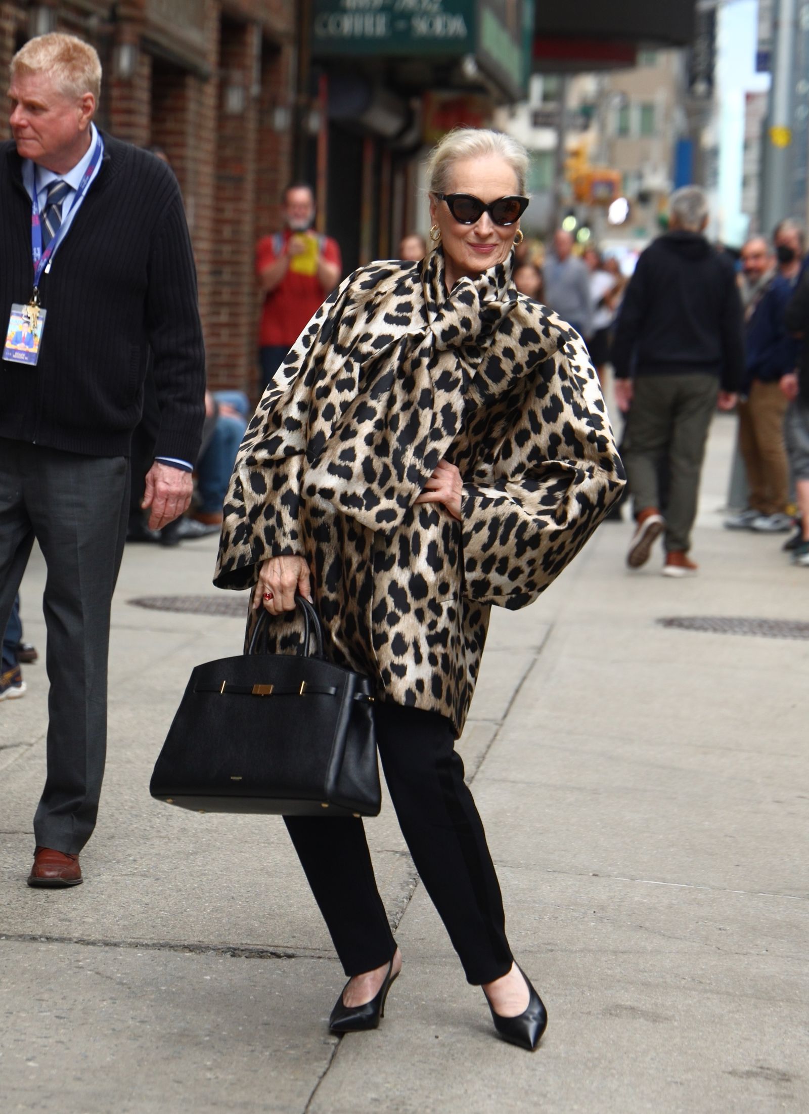 New York, New York April 1 Meryl Streep appeared on “The Late Show With Stephen Colbert” in Midtown on April 1…