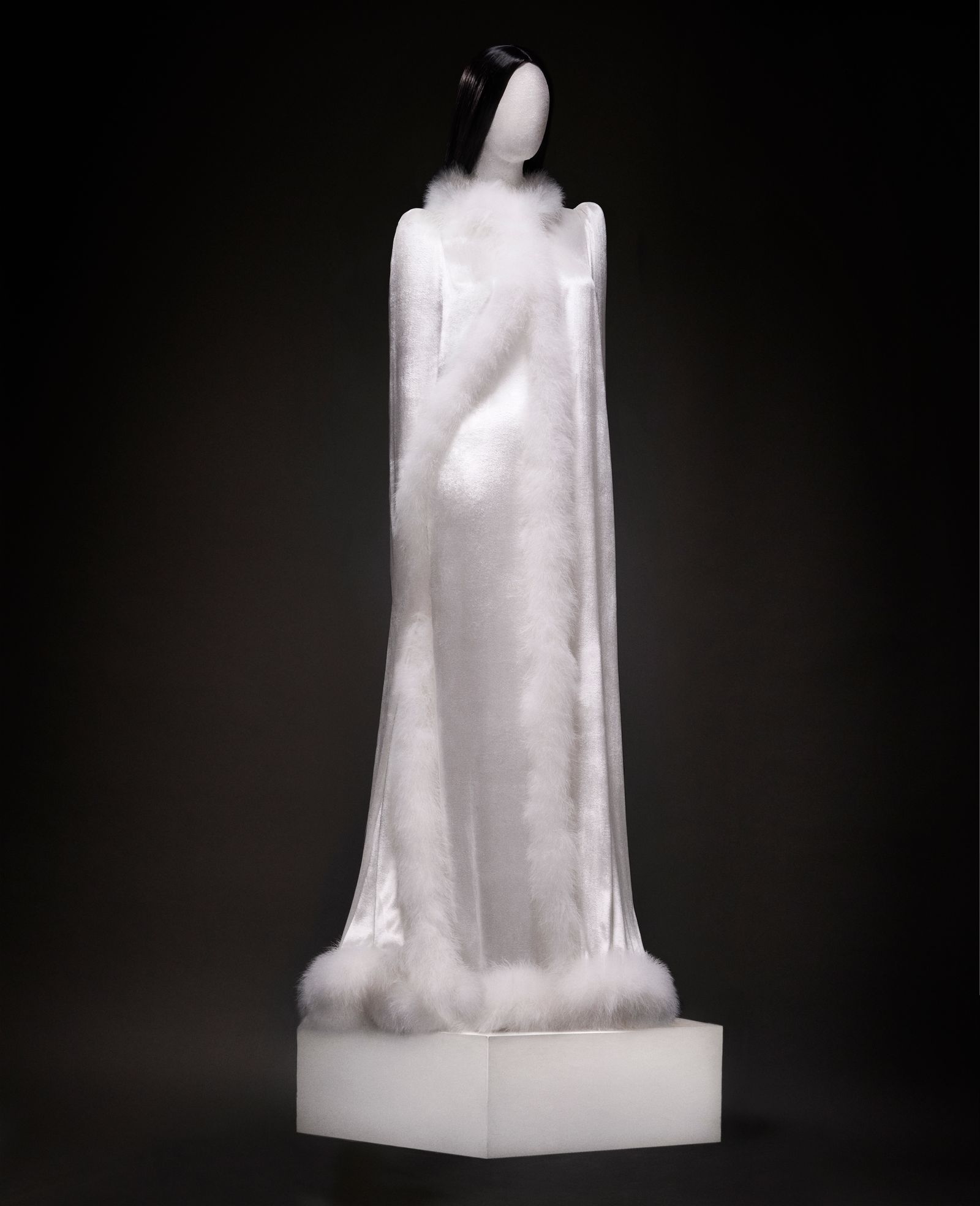 Image may contain adult wedding and statues