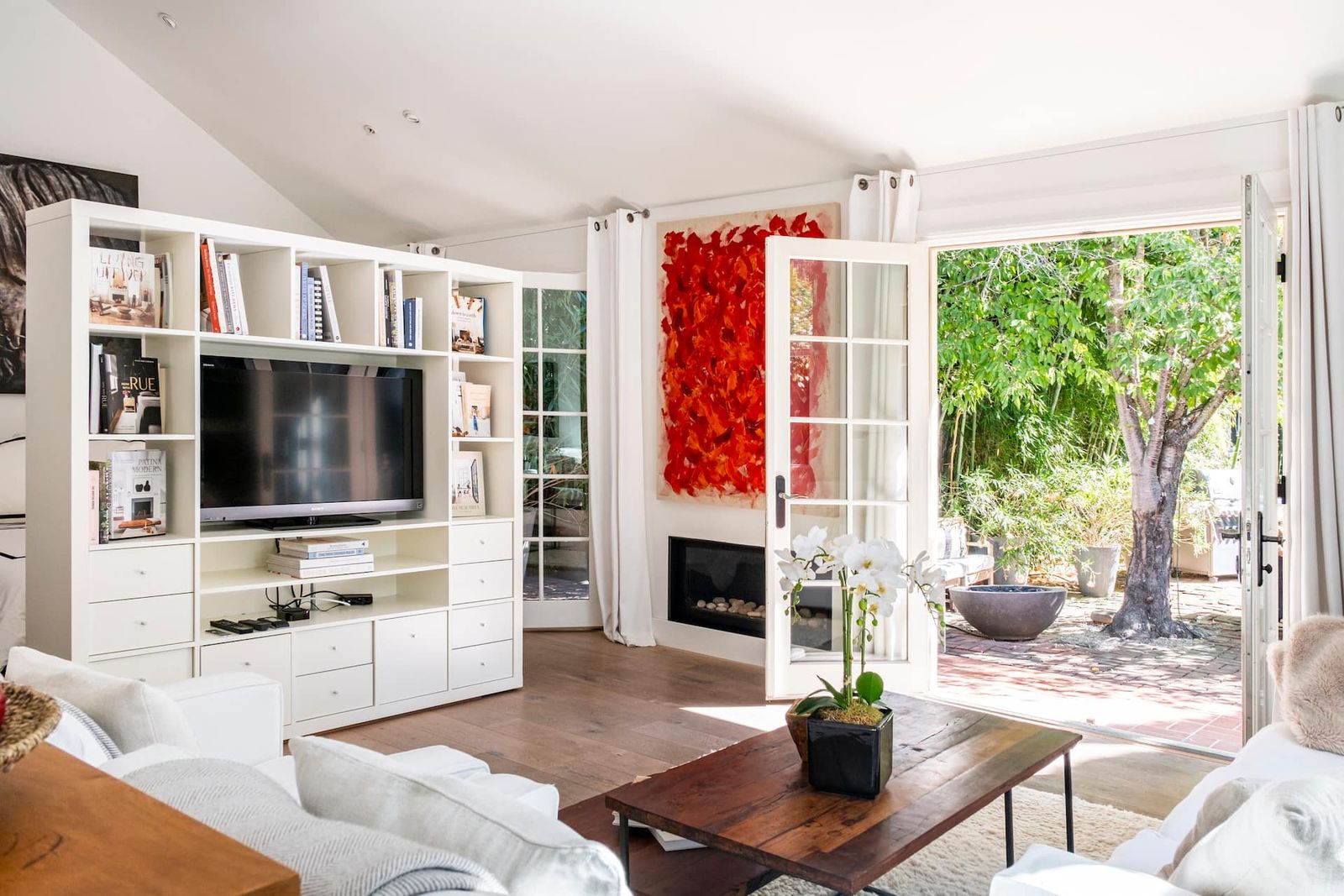 Images may contain doors, interiors, interior design, computer hardware, electronic hardware, monitors and screens