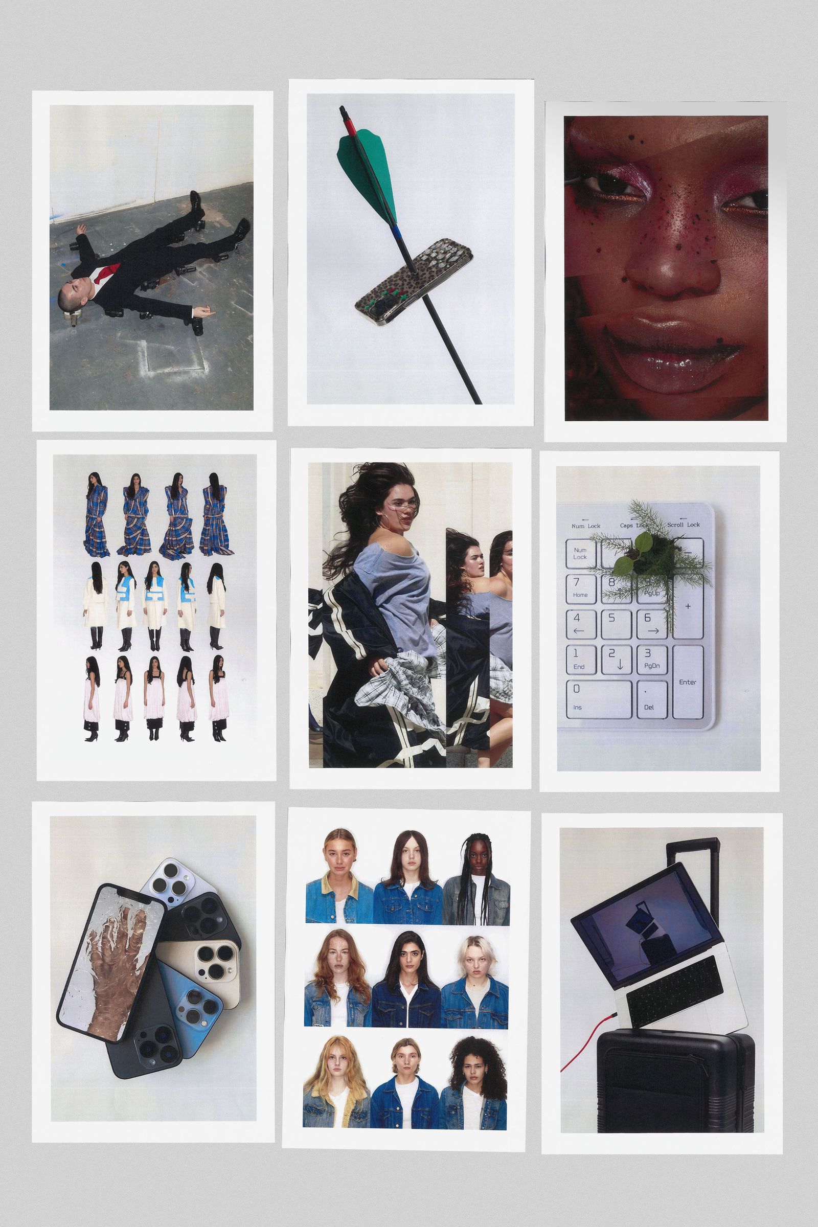 Image may contain Lilla Crawford Arianna Fontana Romola Garai Art collage adult face and head