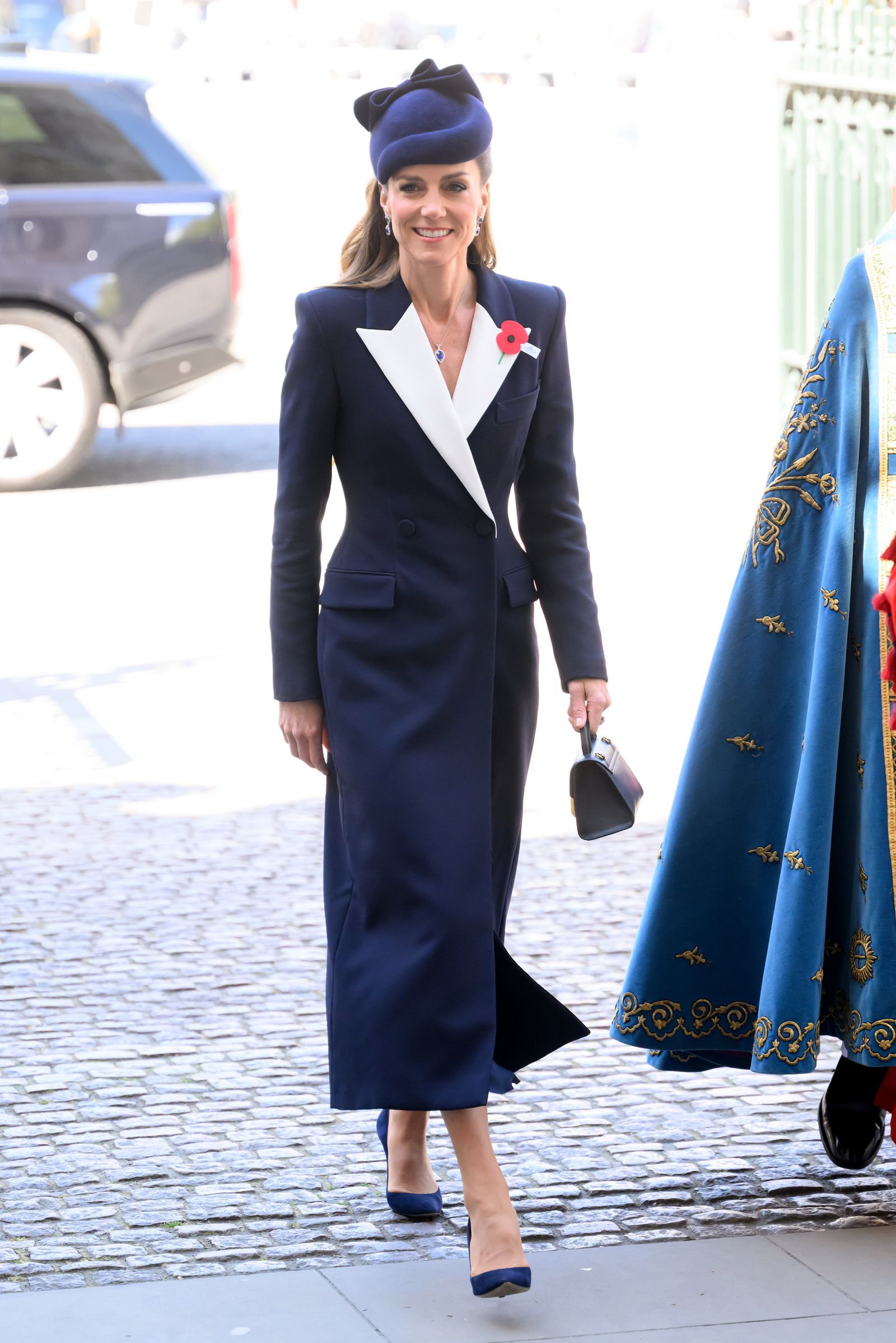 Catherine, Princess of Wales, attends the Remembrance and Thanksgiving Service at Westminster Abbey as...