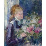 Pierre Auguste Renoir, "La femme aux lilas (Portrait of Nini Lopez)," 1876–1877.