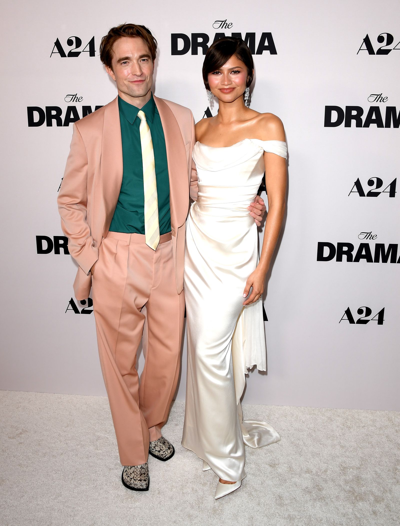 Los Angeles, California, March 17, Zendaya Robert Pattinson attended the Los Angeles premiere of A24's