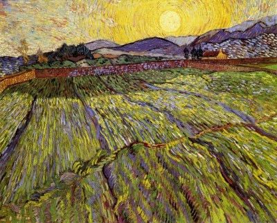 Vincent van Gogh, Landscape with Rising Sun, 1889