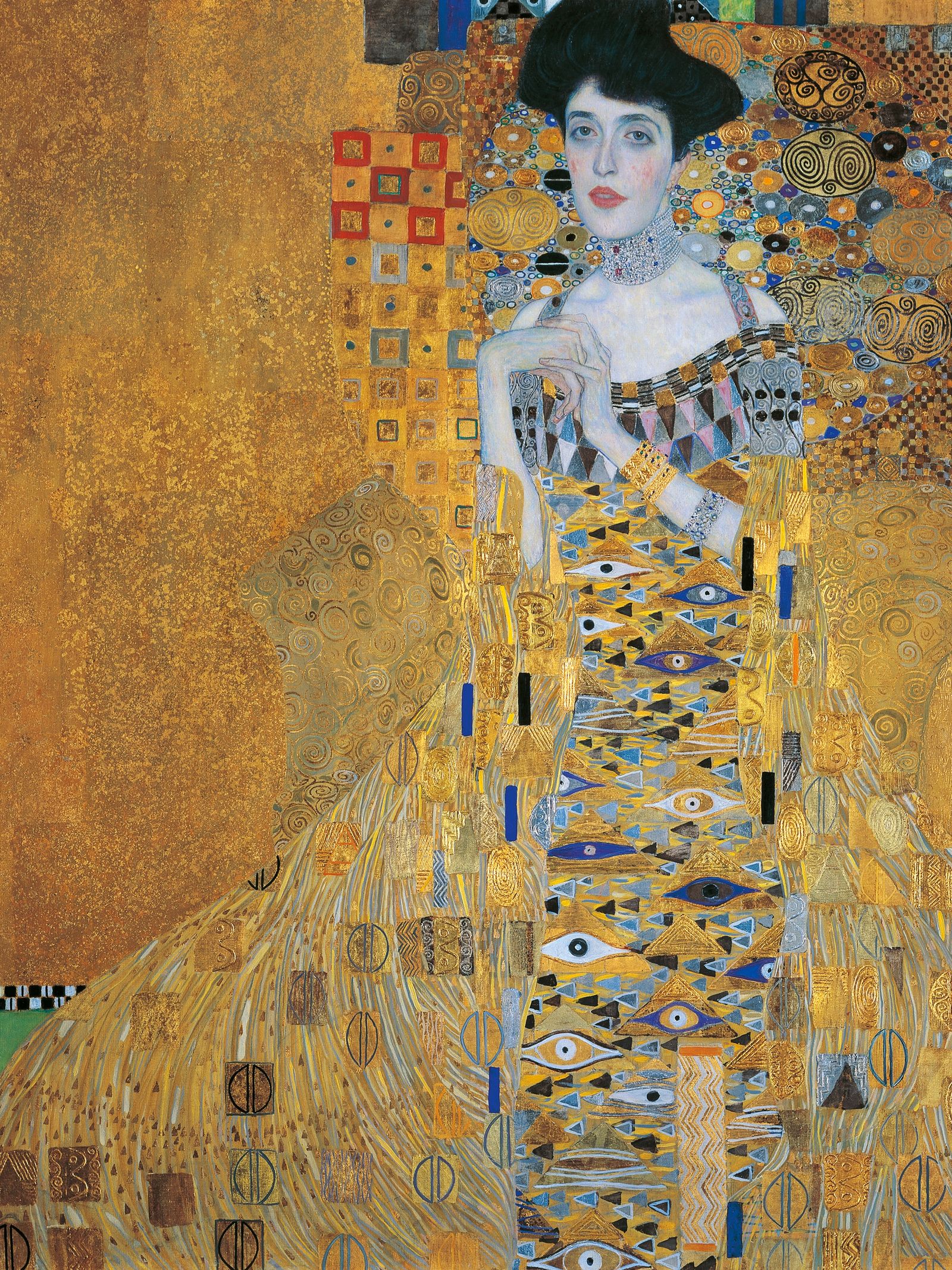 Image may contain Maria Jacobini art painting, modern art, adult, wedding face, head and collage