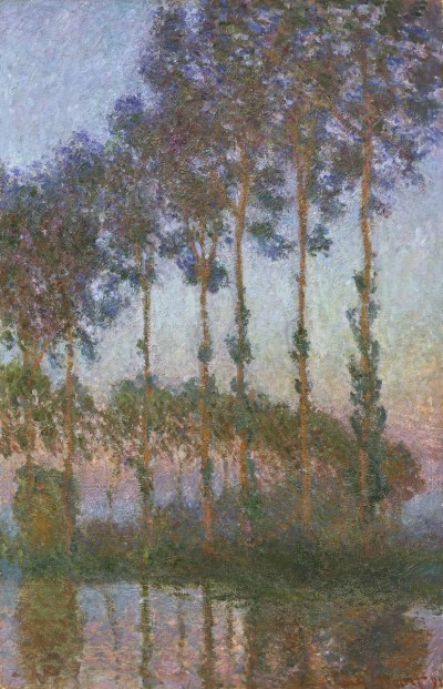 Claude Monet, Peupliers au bord de l’Epte, crépuscule (Poplars on the Banks of the Epte, at Sunset), 1891