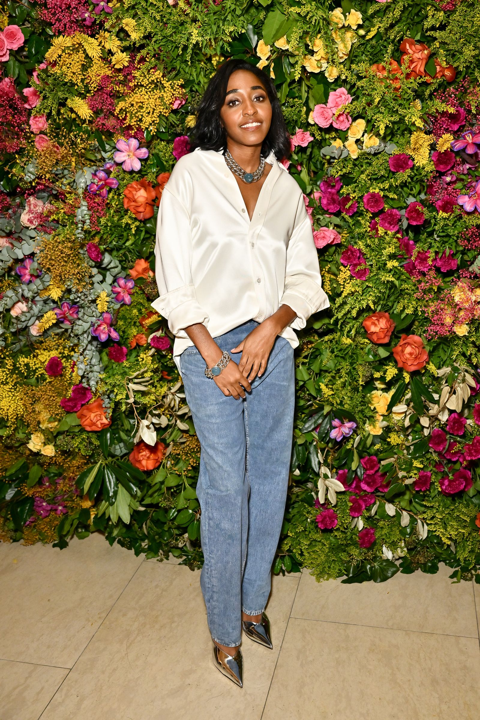 London, UK, February 18 Ayo Edebiri attended the British Vogue and Tiffany & Co. Celebration 2024 Fashion and Film Party...