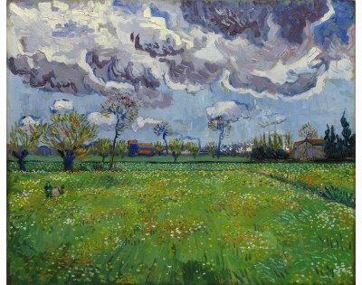 Vincent van Gogh, Landscape Under a Stormy Sky, 1889
