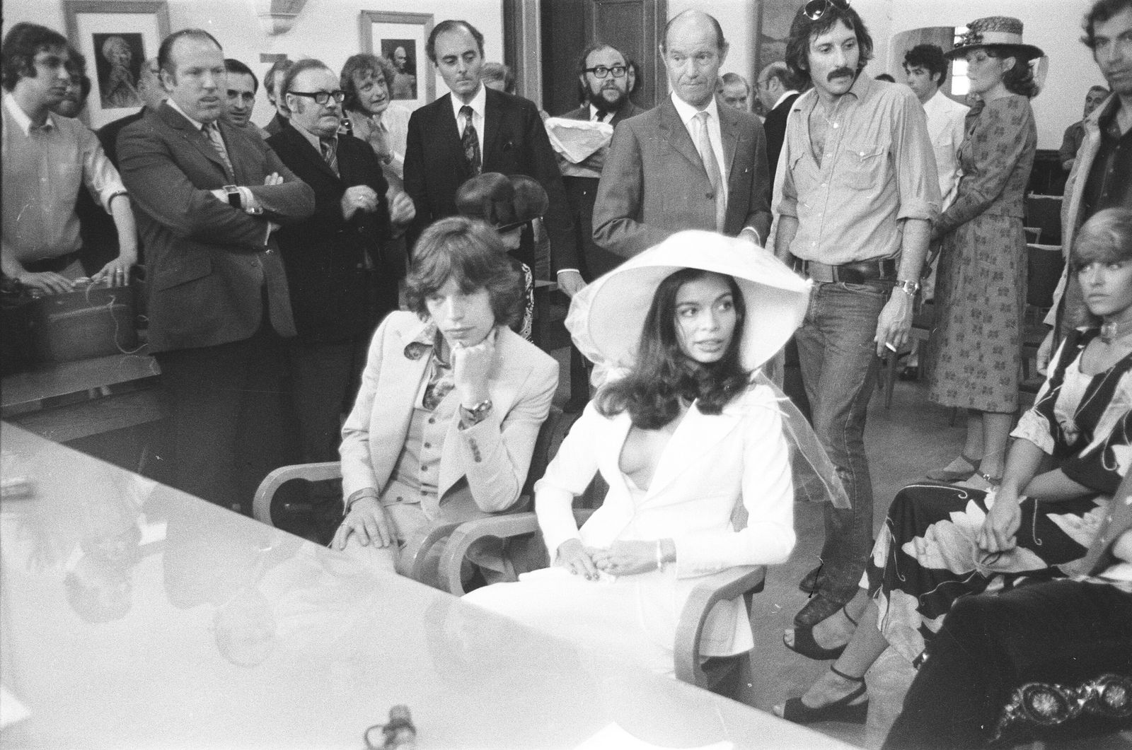 Mick Jagger and Bianca Jagger wedding scene