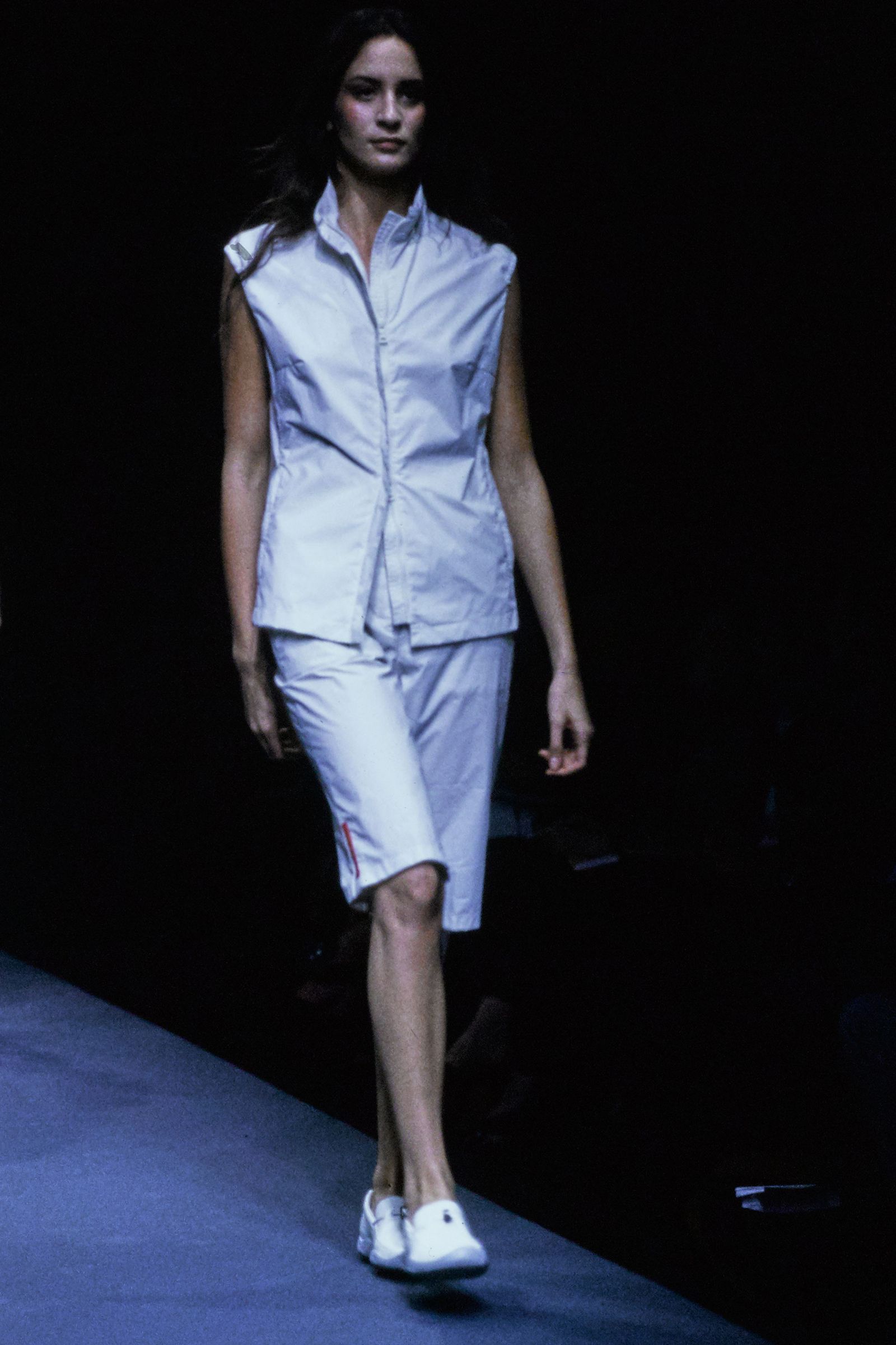 Image may contain people fashion clothing and runway