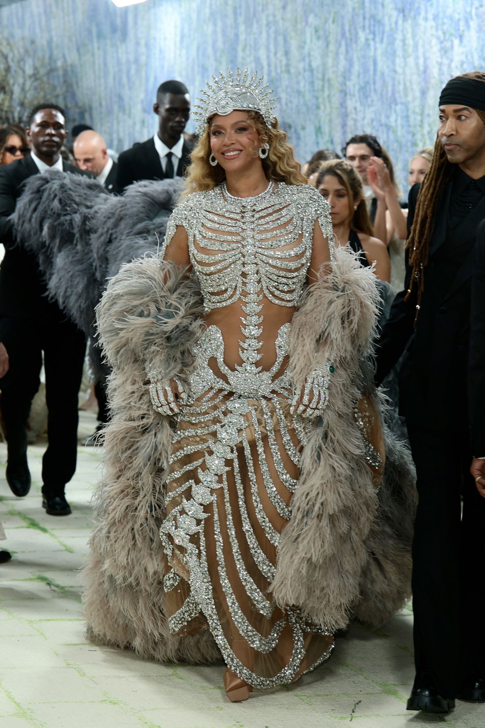 Image may contain Beyonc Joseph Mendes Anja Nissen Nickola Shreli Beyonc Person Adult Wedding Accessories and Bags
