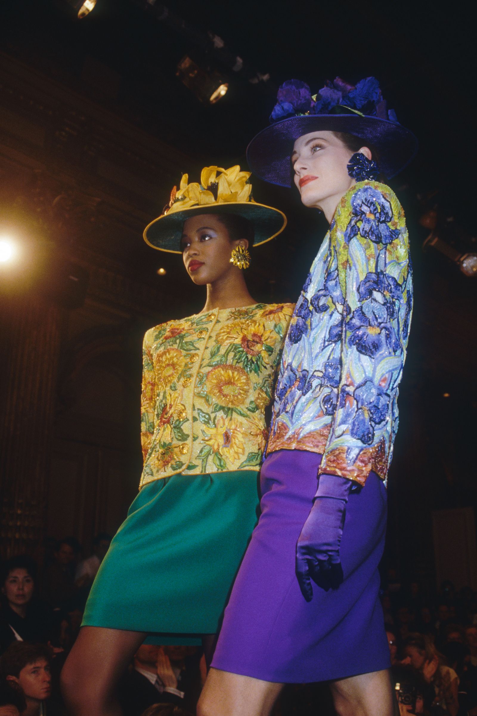 Image may contain Naomi Campbell Aki Yashiro Person Purple Adult Lighting Face Head Photography and portraits