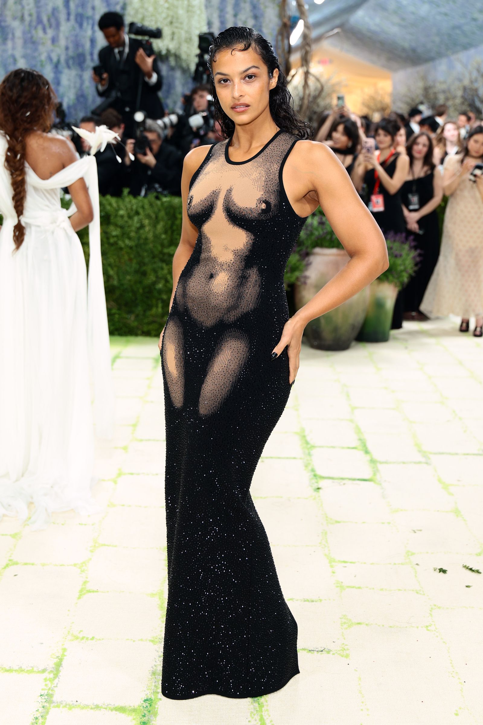 New York, New York, May 4 Devyn Garcia attends the 2026 Met Gala celebrating the art of costume at the Metropolitan Museum of Art...