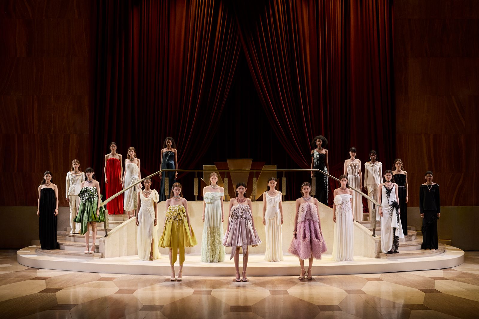 Image may contain Erika Fasana Denise Lewis Miki Yanagi Kozue Akimoto Stage Adult Weddings and Dance