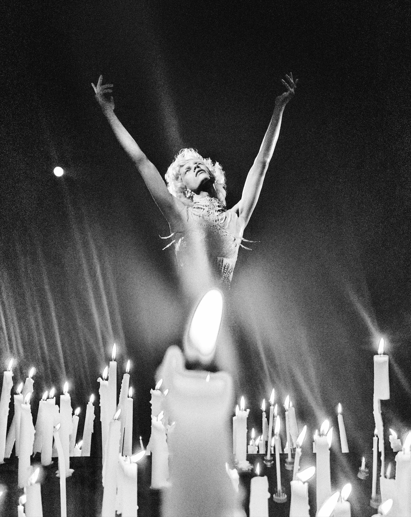 Image may contain lights, concert, crowd, adults, wedding, candles, dancing, leisure activities, heads and faces