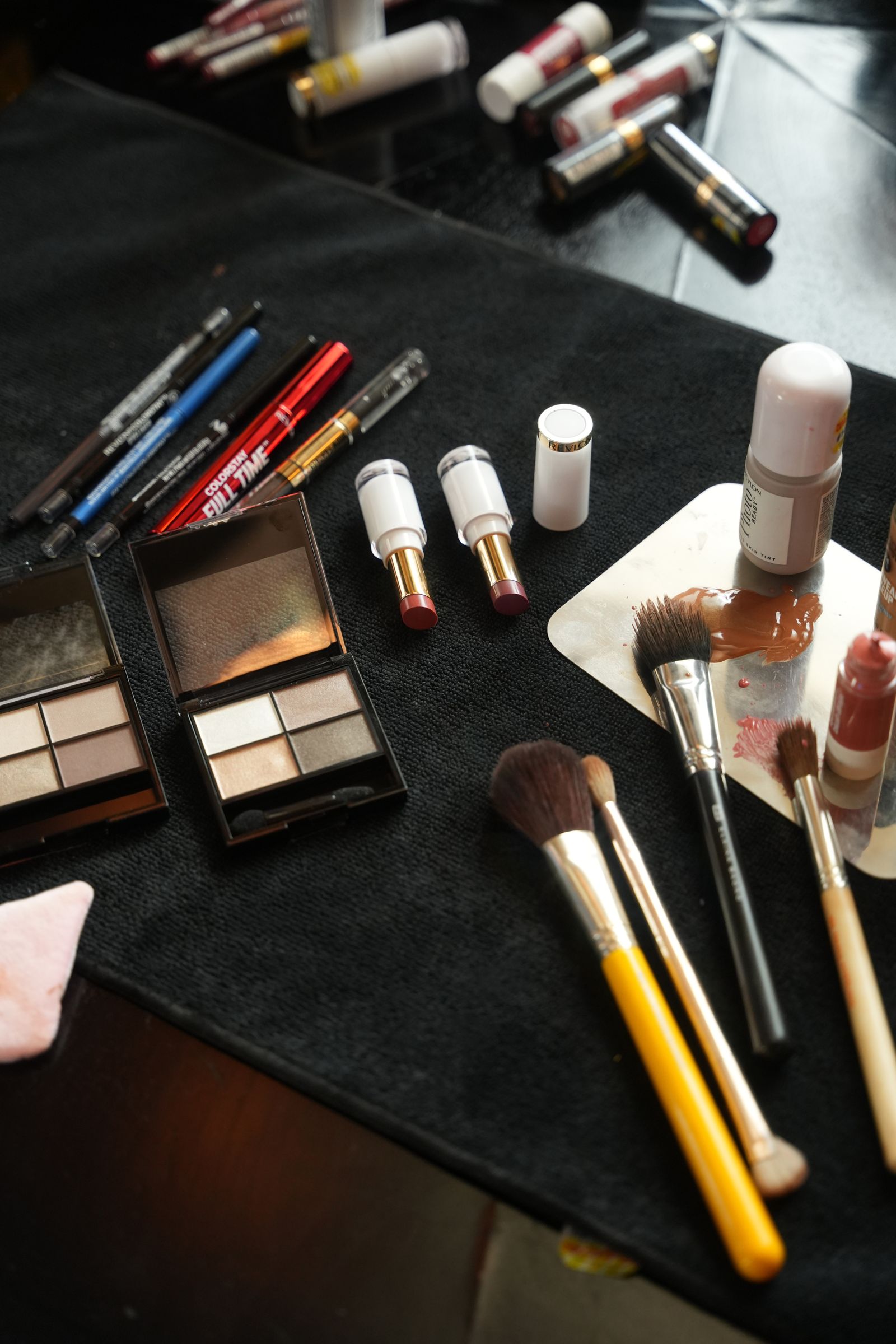Image may contain brush equipment tools, makeup and lipstick