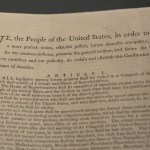 A document with text printed on it that begins 