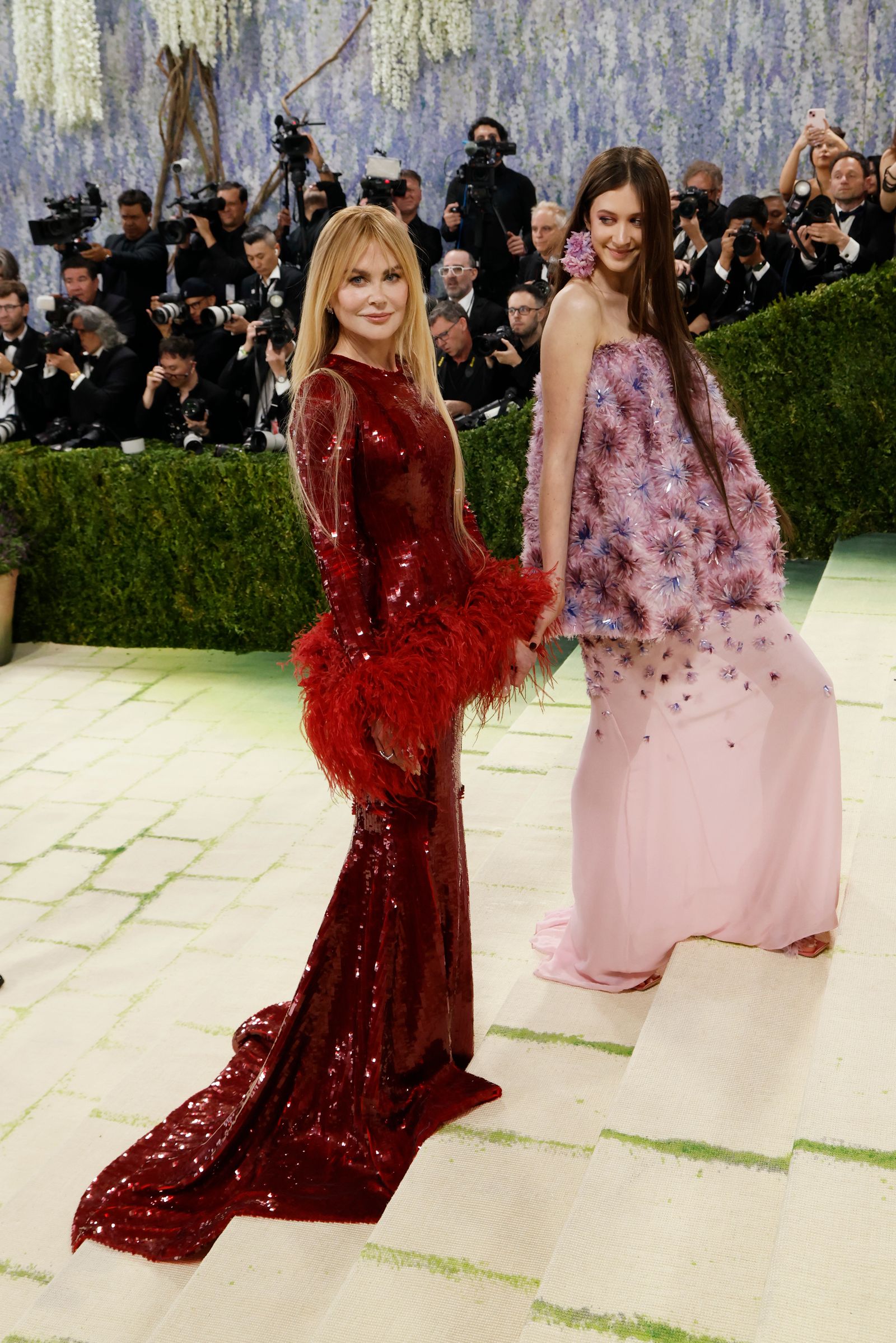 Image may contain Nicole Kidman Miroslav Vitouš Eddie Gutierrez Akira Emoto Adult Weddings and Fashion