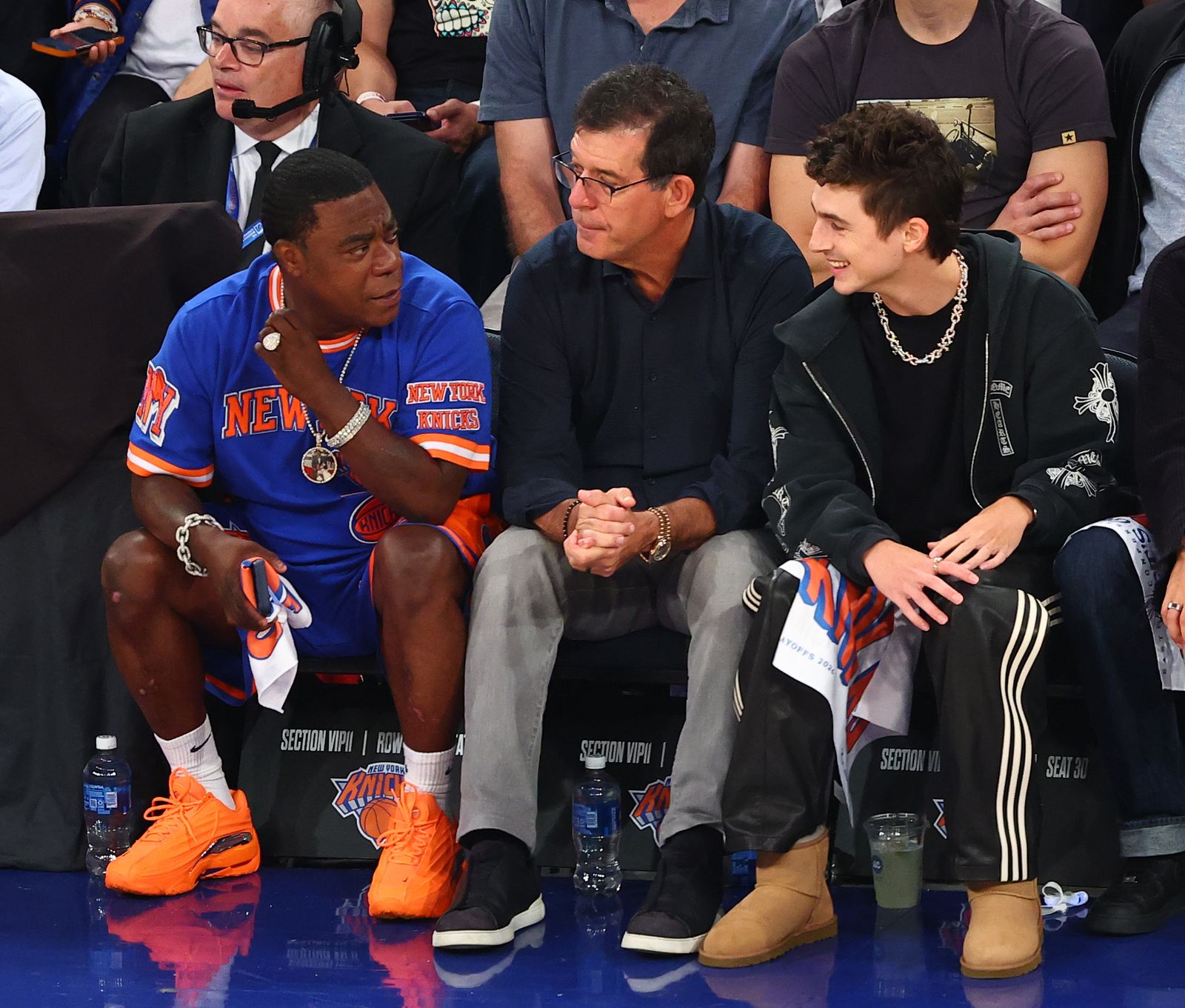New York On May 21, Tracy Morgan and Timothee Chalamet watched the game between the Cleveland Cavaliers and New York…