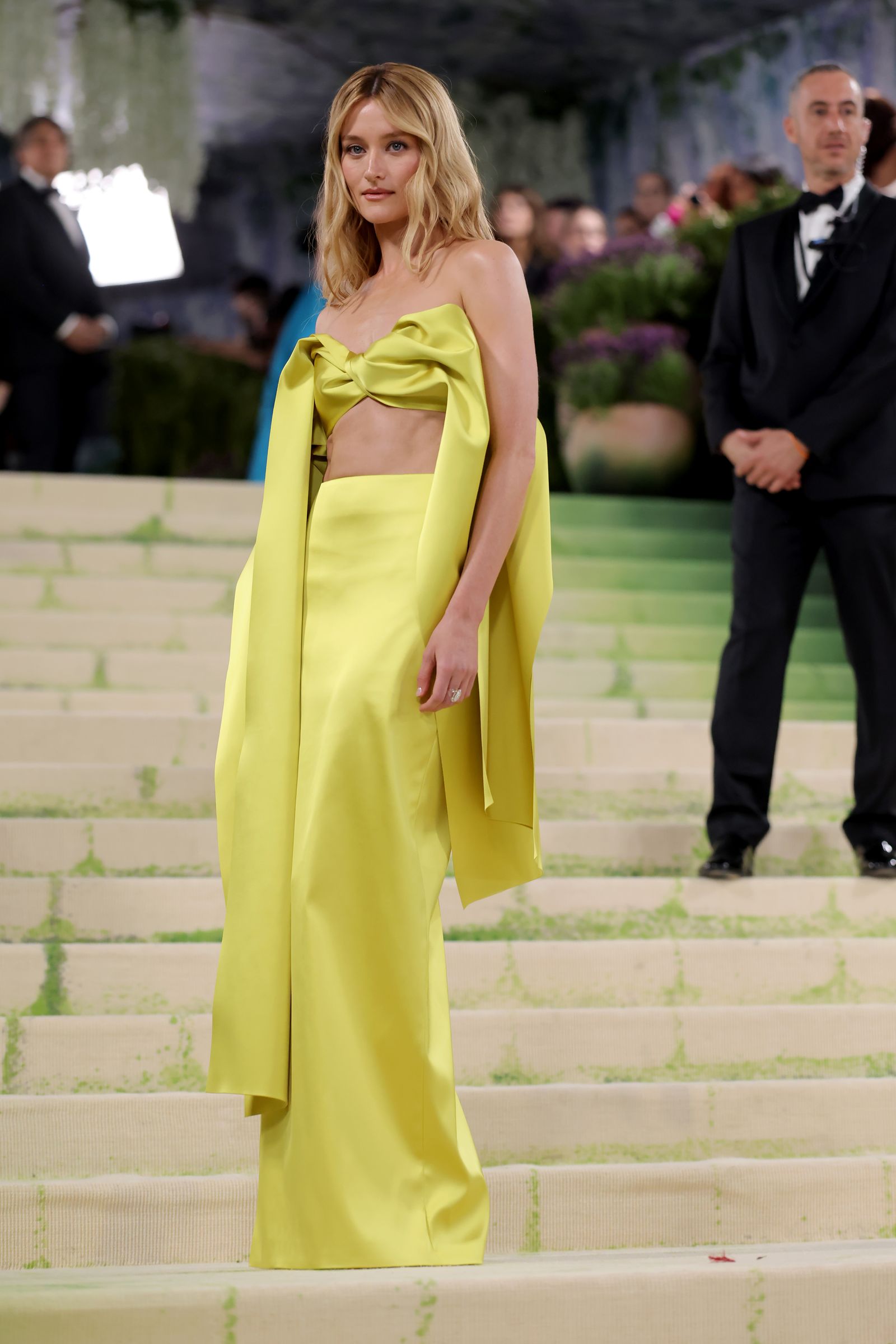 Image may contain Natascha McElhone Formal Clothing Adult Evening Gowns Suits Fashion and Gowns