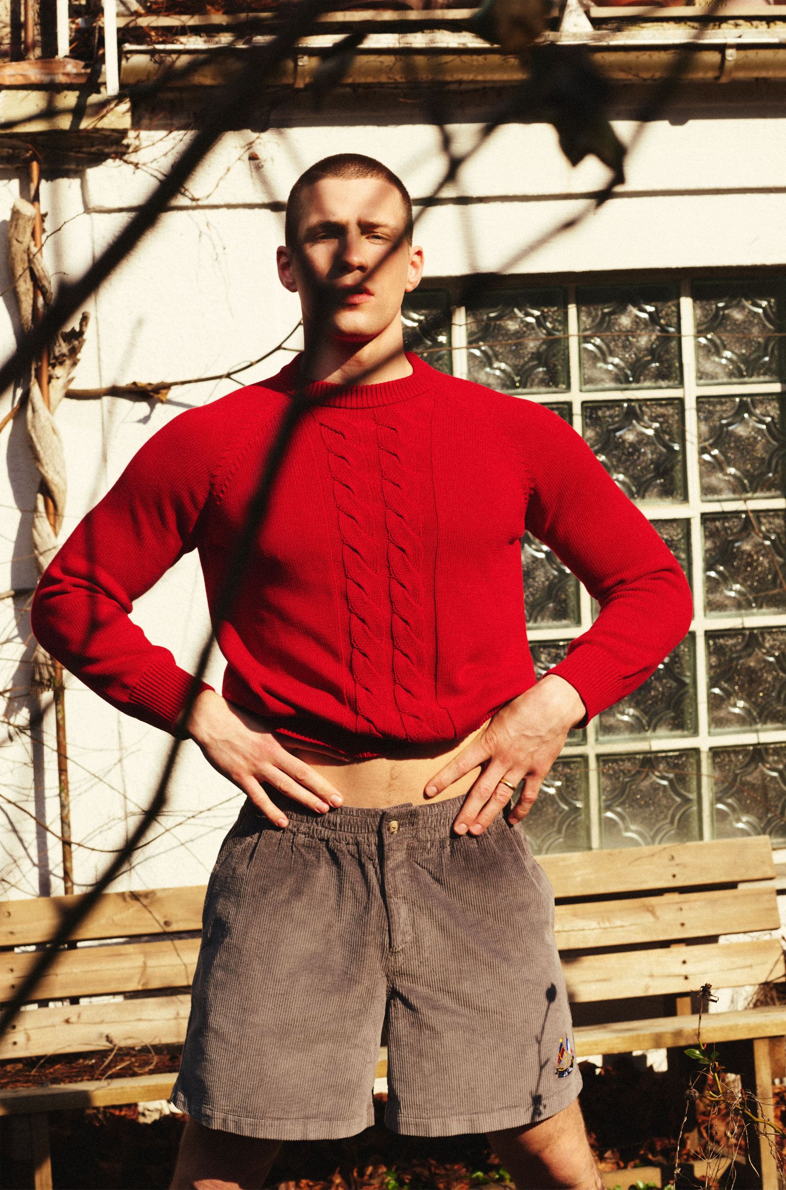 Image may contain clothing, knitwear, sweaters, adult faces and heads