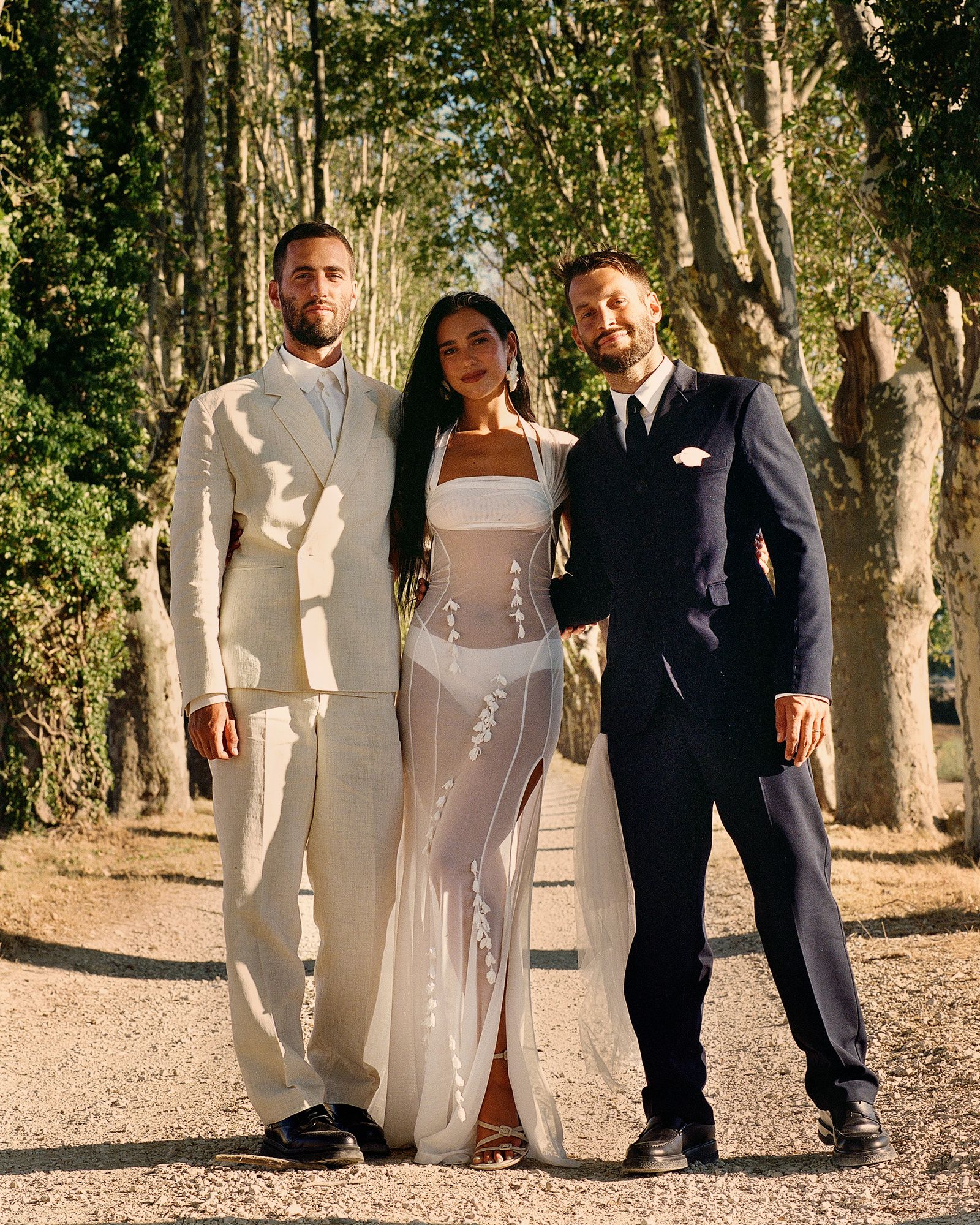 Lipa attends the 2022 wedding of Simon Porte Jacquemus and Marco Maestri.
