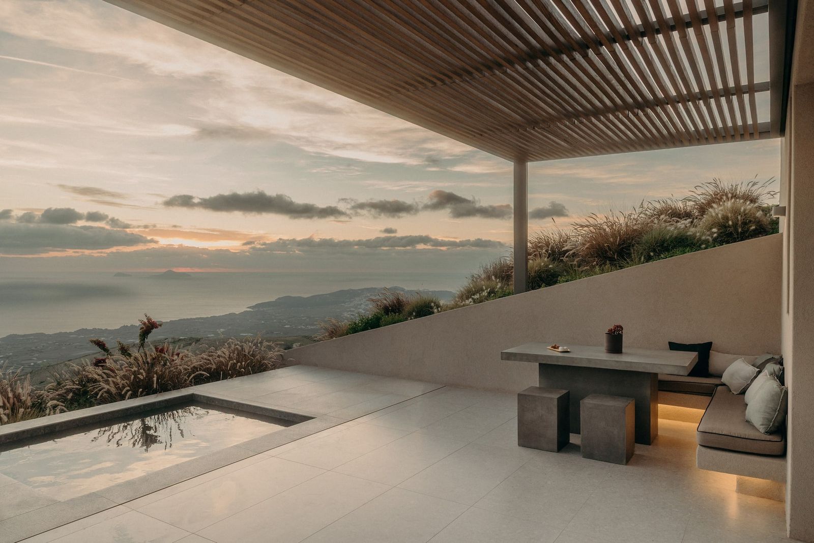 Pictures may contain Interior Interior Design Terrace Flooring Architecture Architecture Houses Residential Patios and Porches