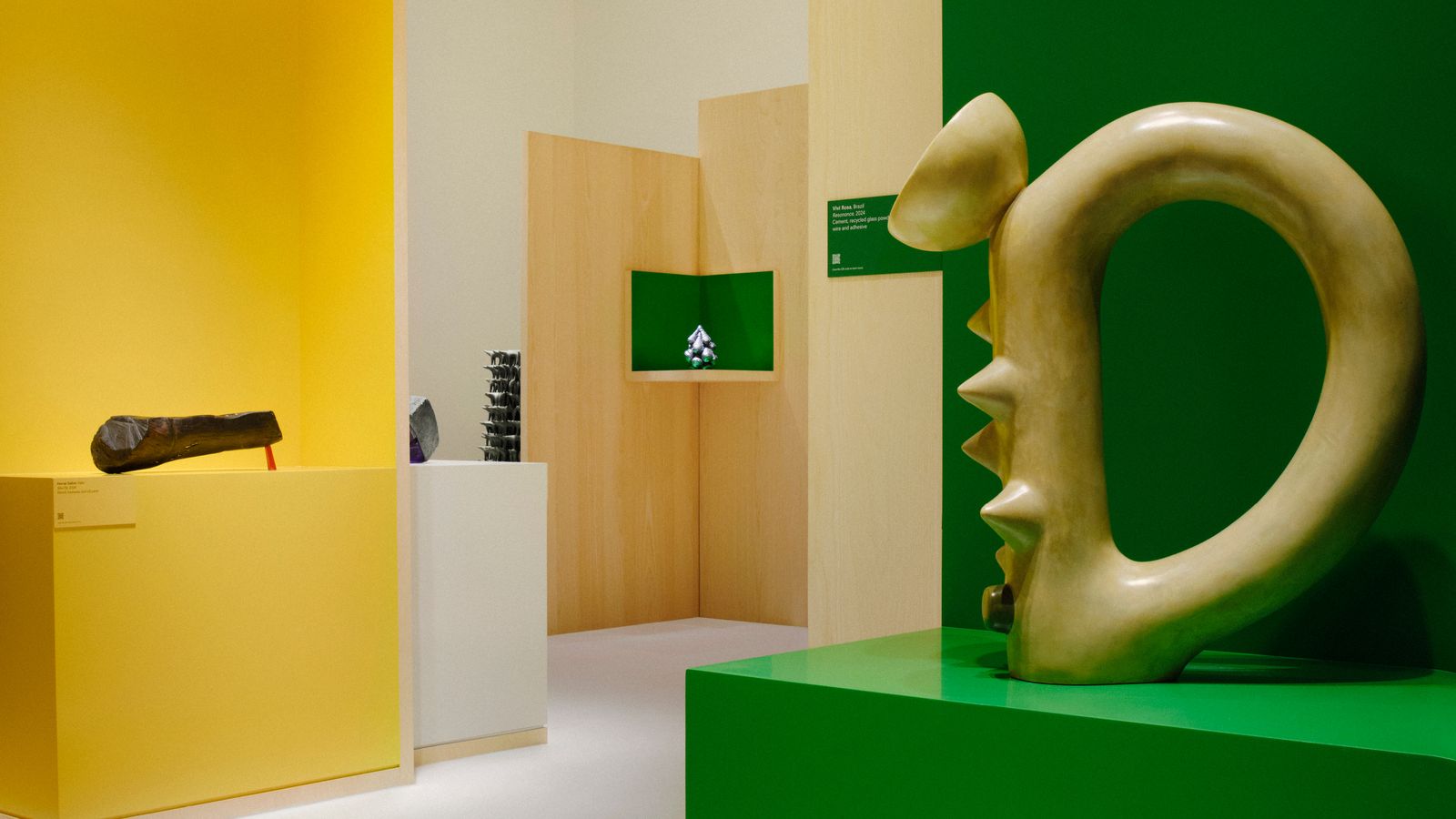 Image may contain interior interior design plywood wood food fruit pear plants and produce