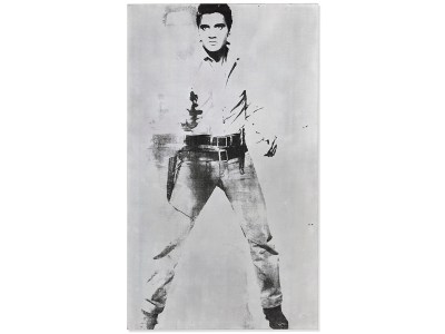 Andy Warhol's 1963 work "Double Elvis [Ferus Type]"    At Christie's 20th Century Evening Sale in New York in May, the work was estimated to fetch $25 million to $35 million.