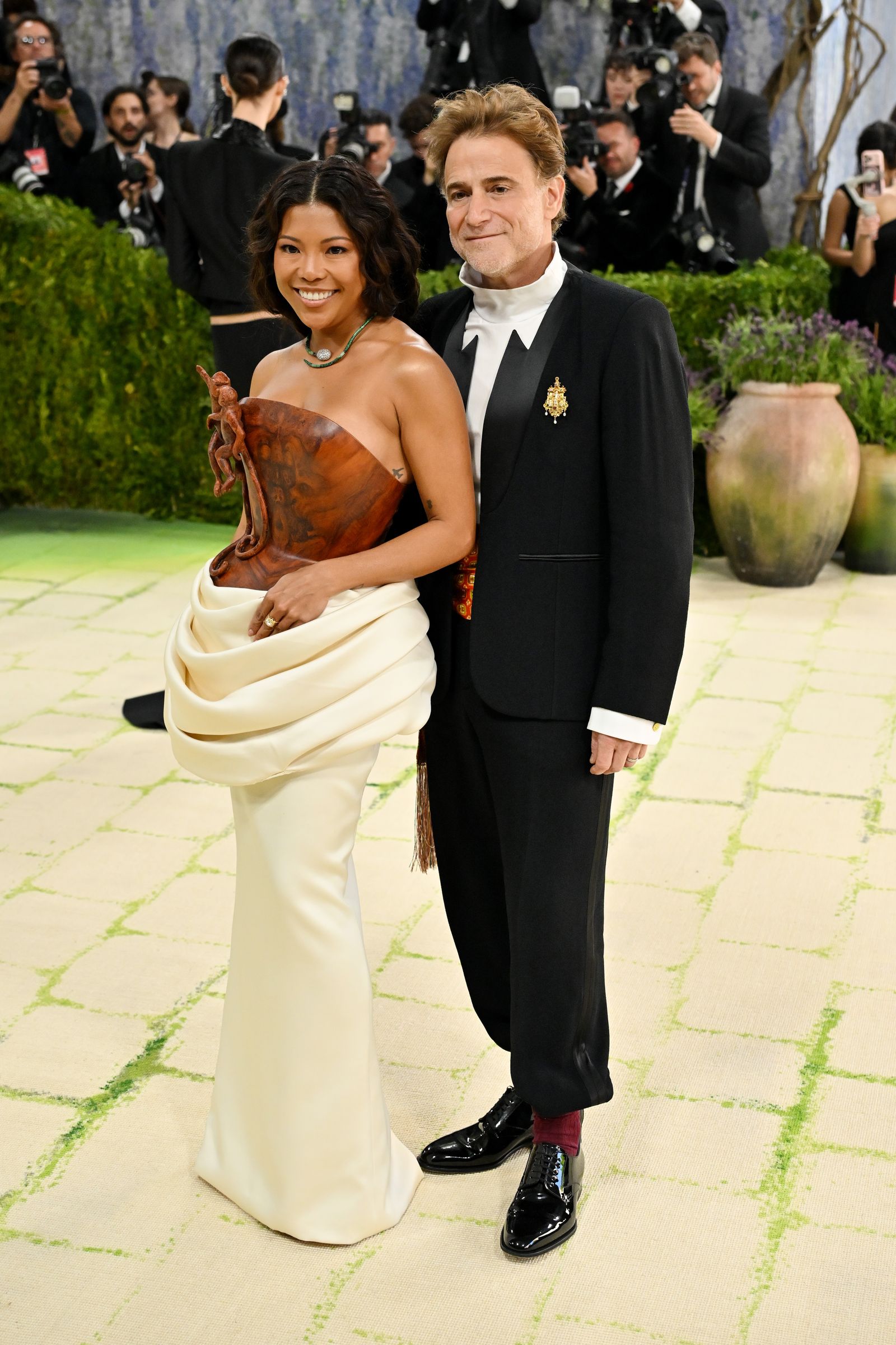 Image may contain Elita Loresca Davis Guggenheim Theodore Beza Person Adult Wedding Outfits, Coats and Formal Wear