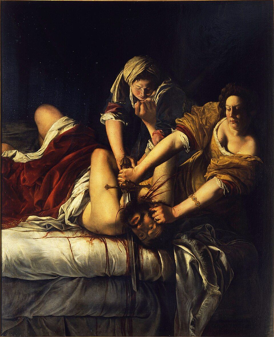 Image may contain art painting adult wedding face and head